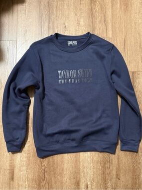 Taylor Swift Navy Crewneck Sweater with Subtle Logo (says XS but feels bigger)